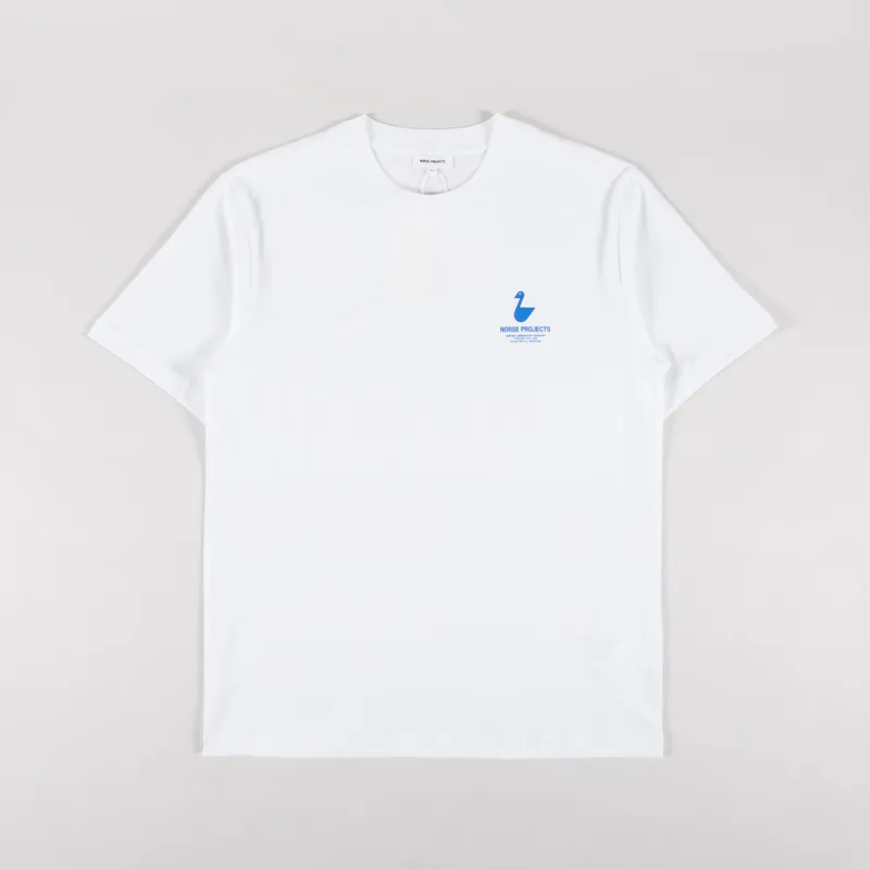 Norse Projects Johannes Organic The Lakes Print T Shirt White