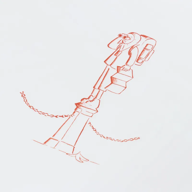 Norse Projects x Daniel Frost Map Master T Shirt White-4