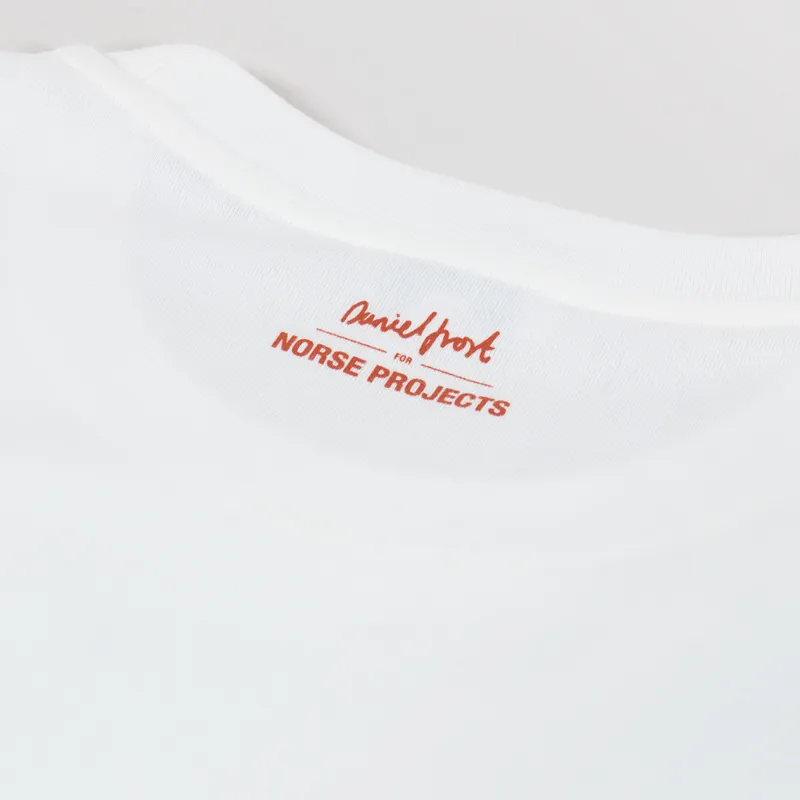 Norse Projects x Daniel Frost Map Master T Shirt White-5