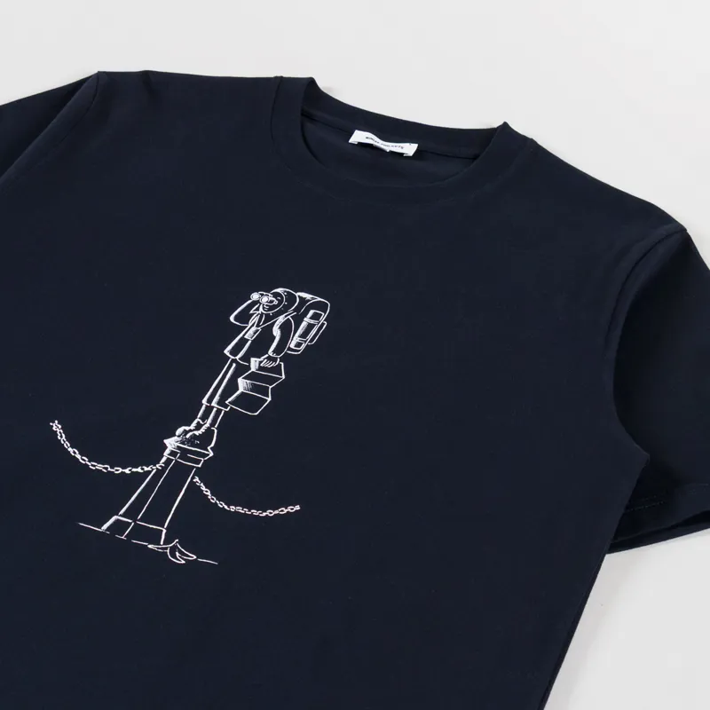 Norse Projects x Daniel Frost Map Master T Shirt Dark Navy-2