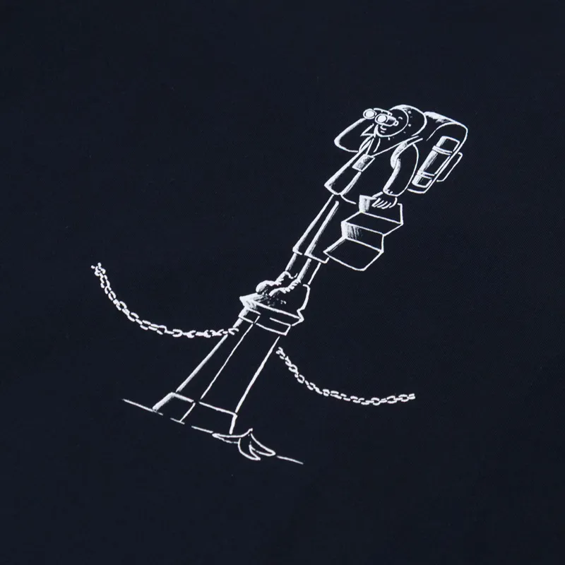 Norse Projects x Daniel Frost Map Master T Shirt Dark Navy-4