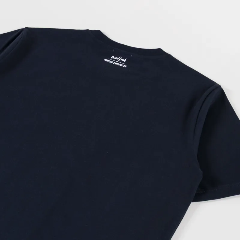Norse Projects x Daniel Frost Map Master T Shirt Dark Navy-3