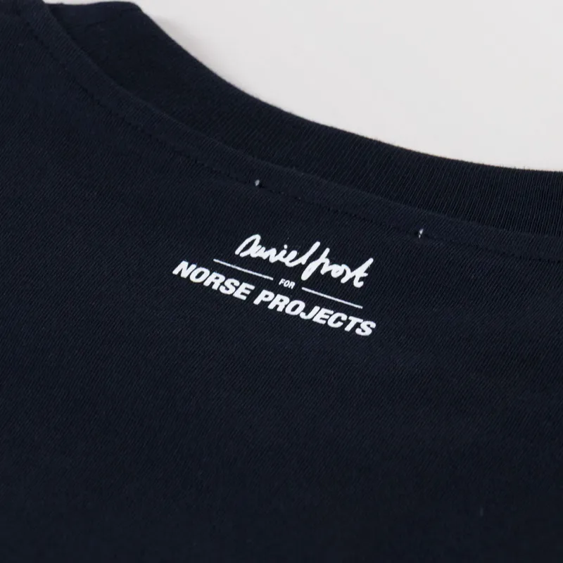 Norse Projects x Daniel Frost Map Master T Shirt Dark Navy-5
