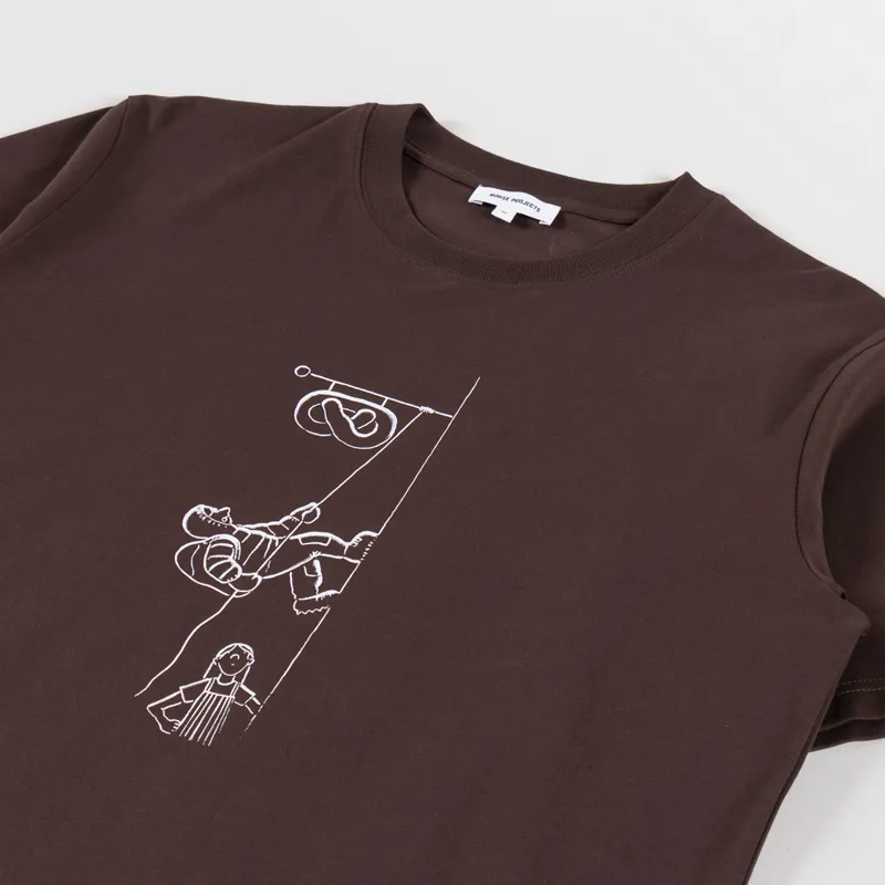 Norse Projects x Daniel Frost Baker Ascent T Shirt Seal Brown-2