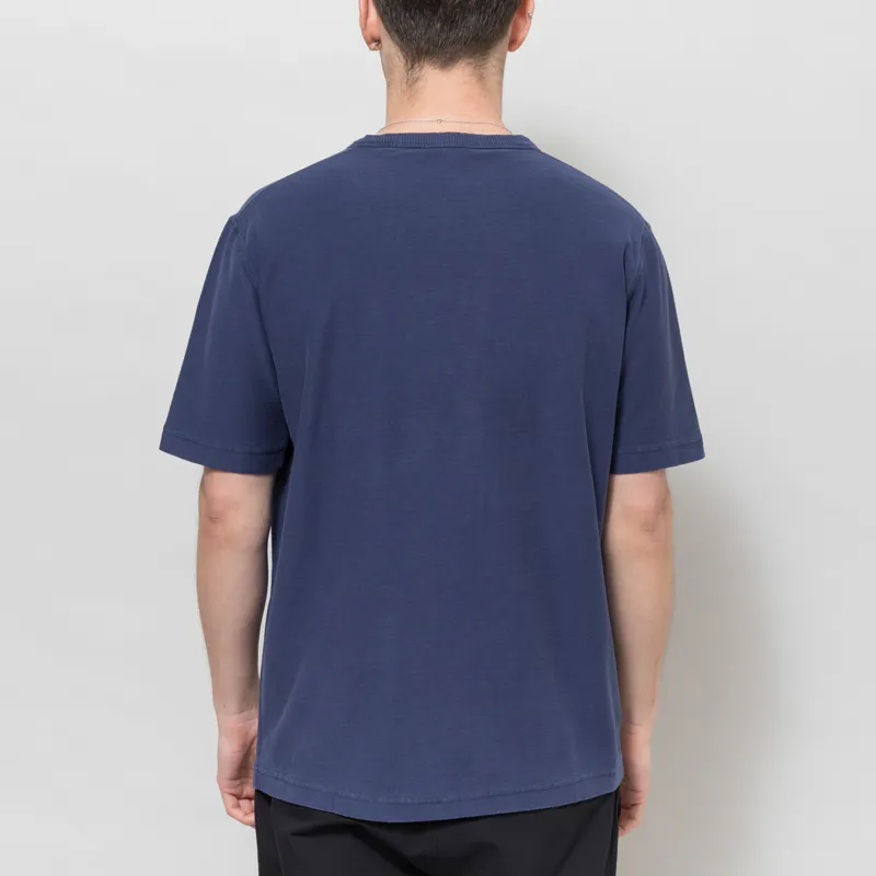 Norse Projects Elmelunde Organic Dry Cotton GMD T Shirt Workwear Blue-1