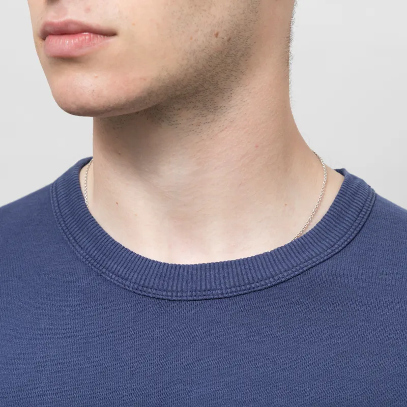 Norse Projects Elmelunde Organic Dry Cotton GMD T Shirt Workwear Blue-3