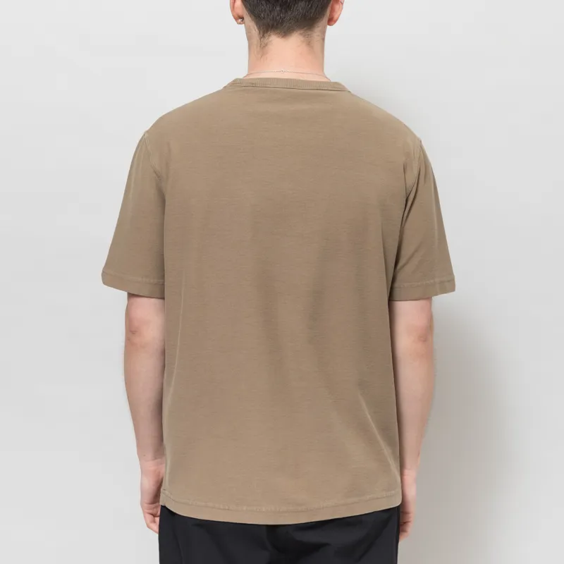 Norse Projects Elmelunde Organic Dry Cotton GMD T Shirt Walnut-1