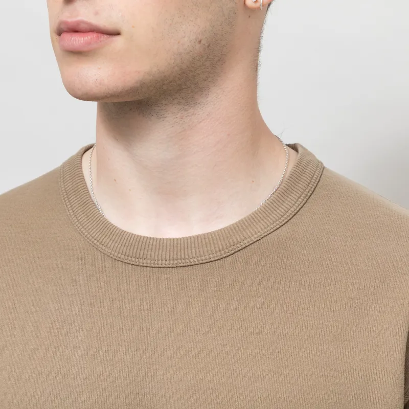 Norse Projects Elmelunde Organic Dry Cotton GMD T Shirt Walnut-2