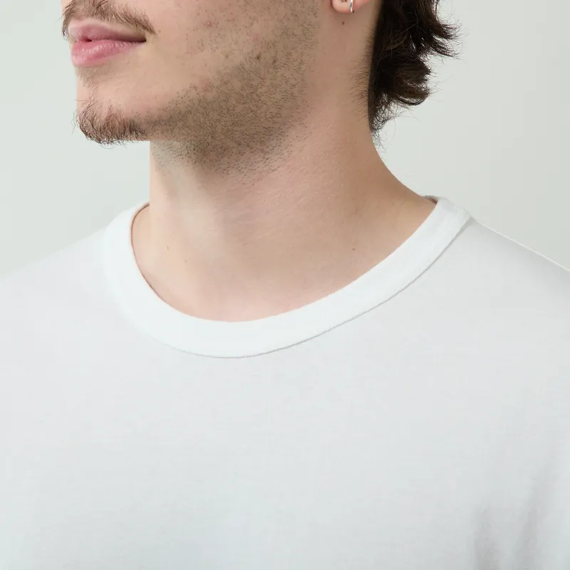 Norse Projects Elmelunde Soft Compact Cotton T Shirt White-4
