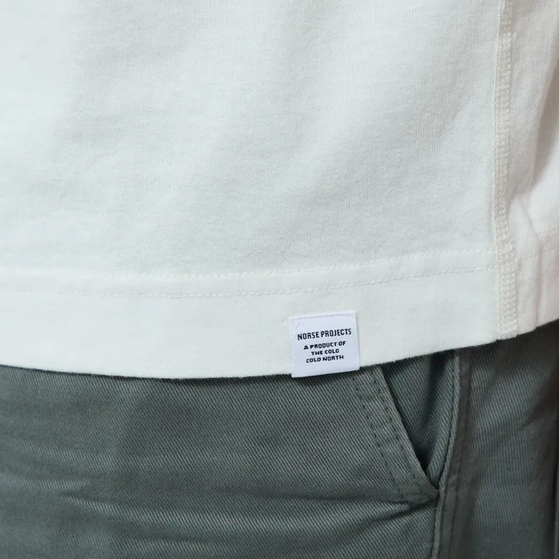 Norse Projects Elmelunde Soft Compact Cotton T Shirt White-5