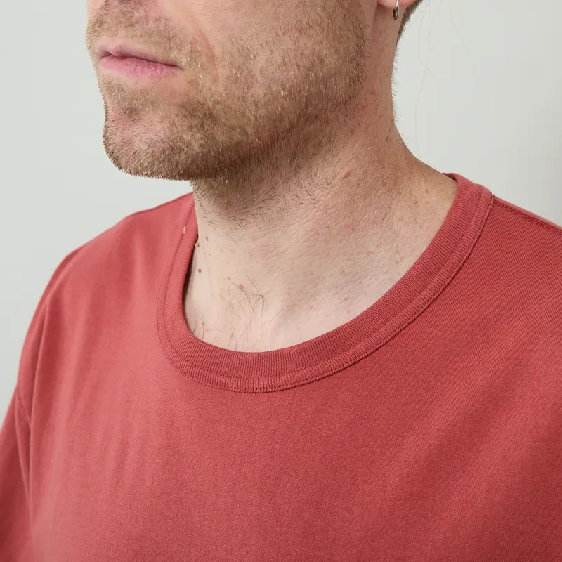 Norse Projects Elmelunde Soft Compact Cotton T Shirt Cowhide-2
