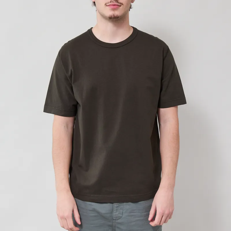 Norse Projects Elmelunde Soft Compact Cotton T Shirt Beech Green