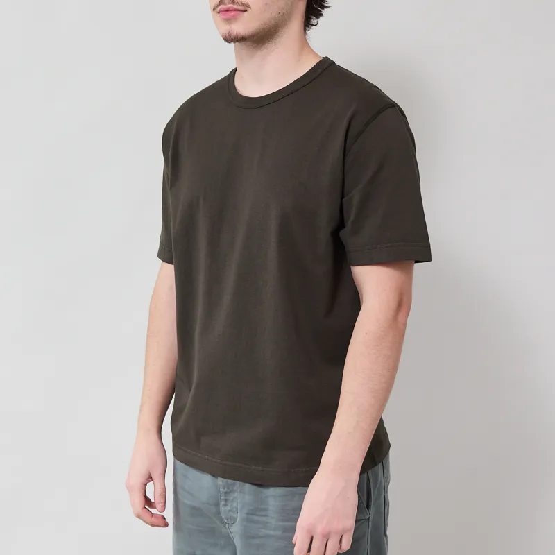 Norse Projects Elmelunde Soft Compact Cotton T Shirt Beech Green-1