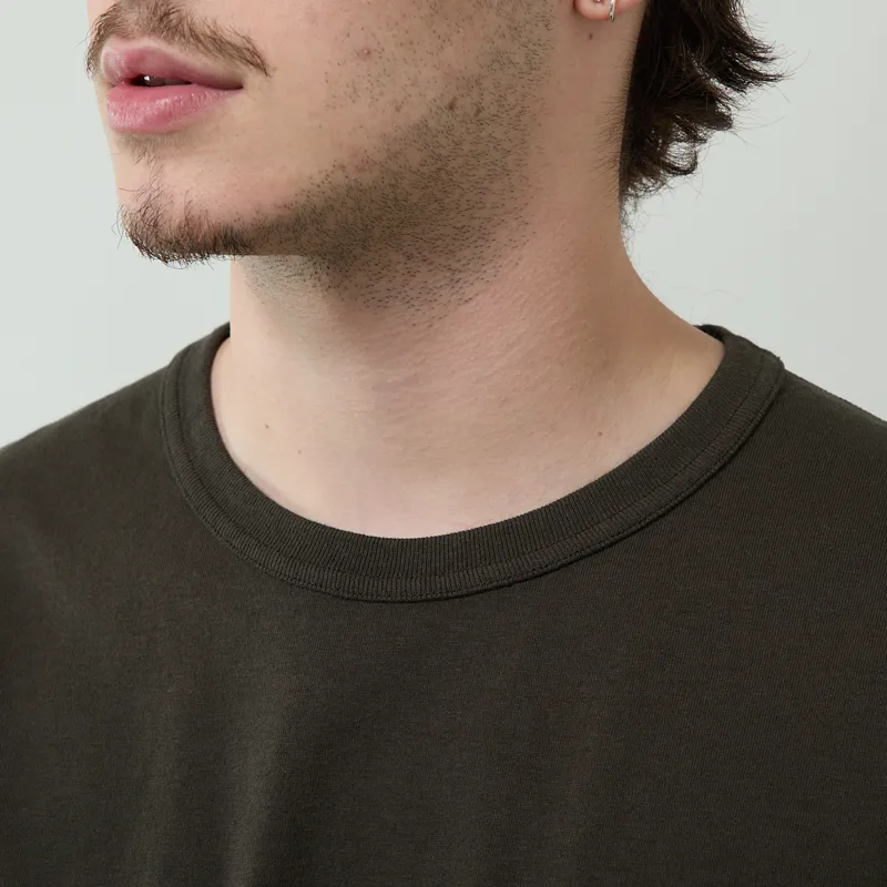 Norse Projects Elmelunde Soft Compact Cotton T Shirt Beech Green-3