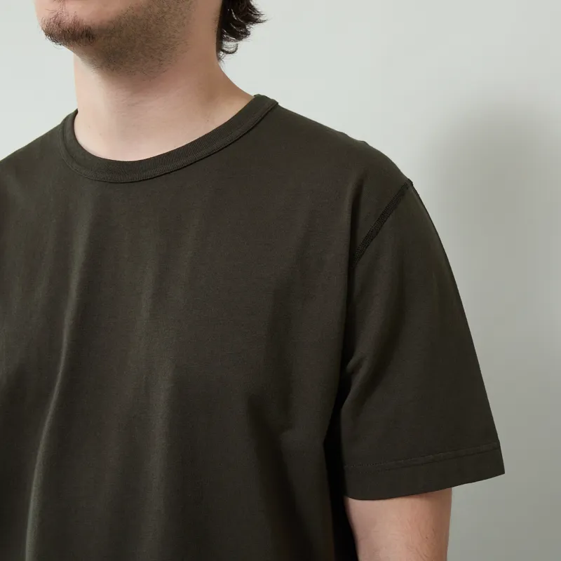 Norse Projects Elmelunde Soft Compact Cotton T Shirt Beech Green-5