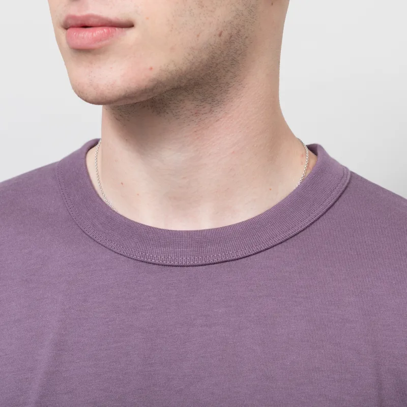 Norse Projects Organic Arch Print T Shirt Vintage Violet-4