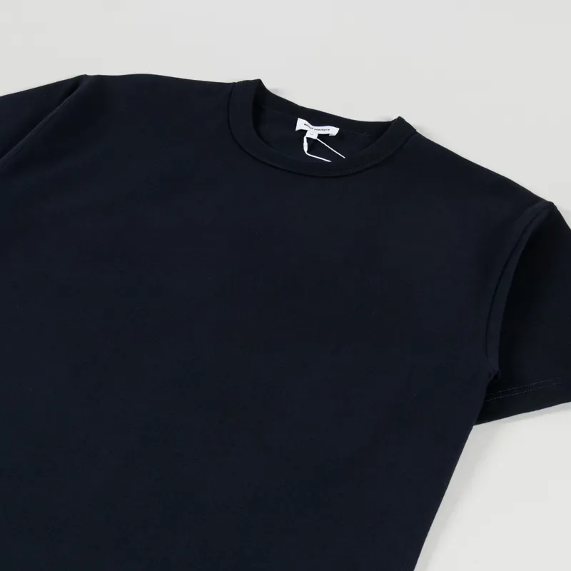 Norse Projects Organic Arch Print T Shirt Dark Navy-3