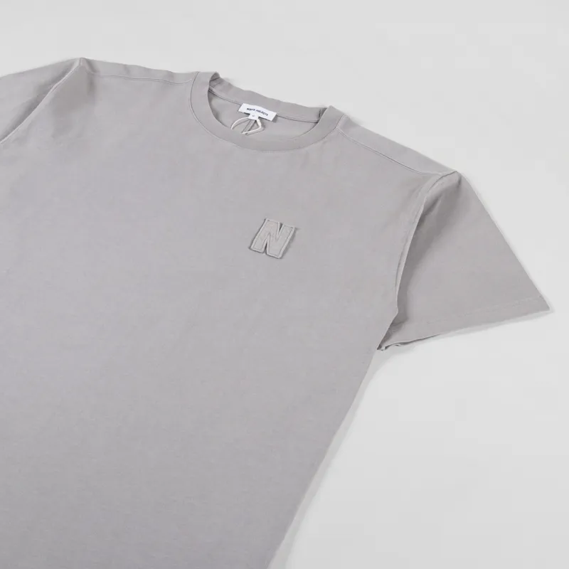 Norse Projects Simon Loose N Logo T Shirt Weather Grey-1