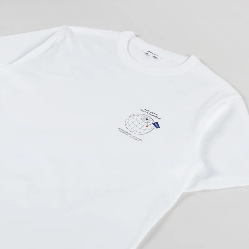 Norse Projects Holger Organic Globe Print T Shirt White-1