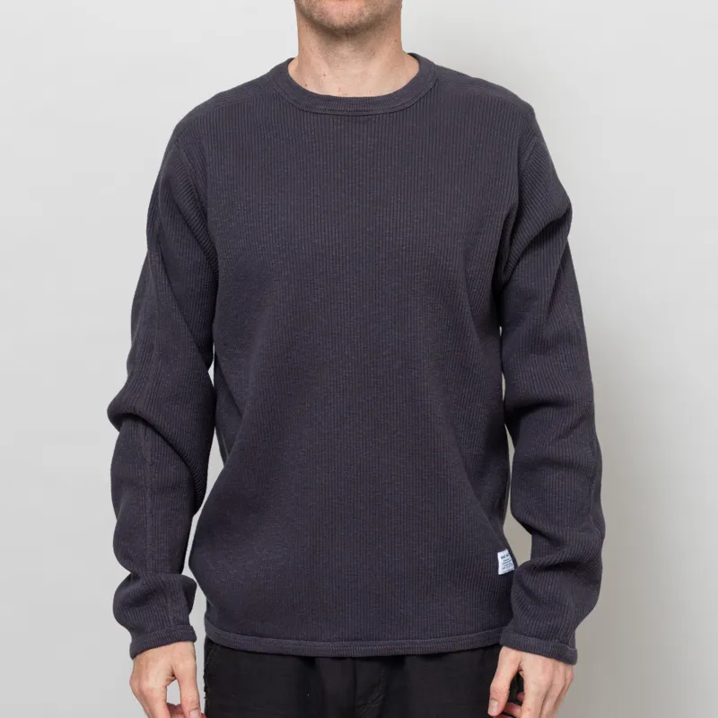 Norse Projects Eske Military Rib Long Sleeve T Shirt Graphite