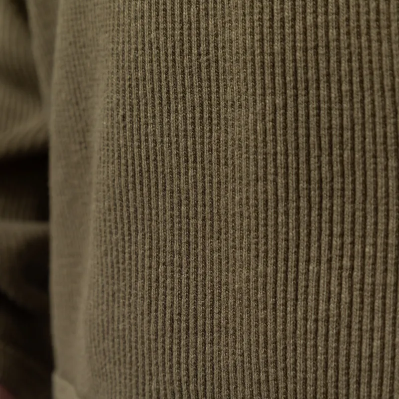 Norse Projects Eske Military Rib Long Sleeve T Shirt Olive Night-9