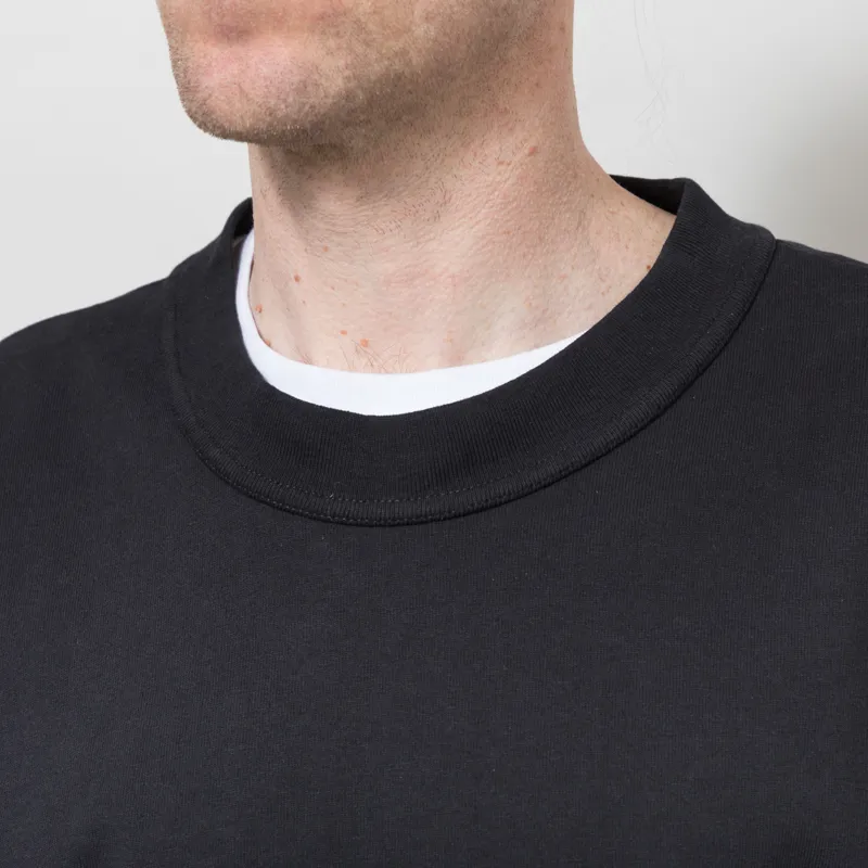 Norse Projects Isefjord Compact Cotton T Shirt Black-3