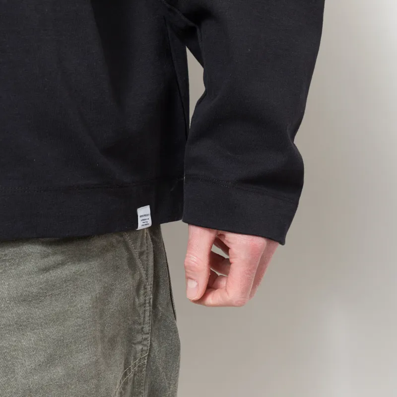 Norse Projects Isefjord Compact Cotton T Shirt Black-5