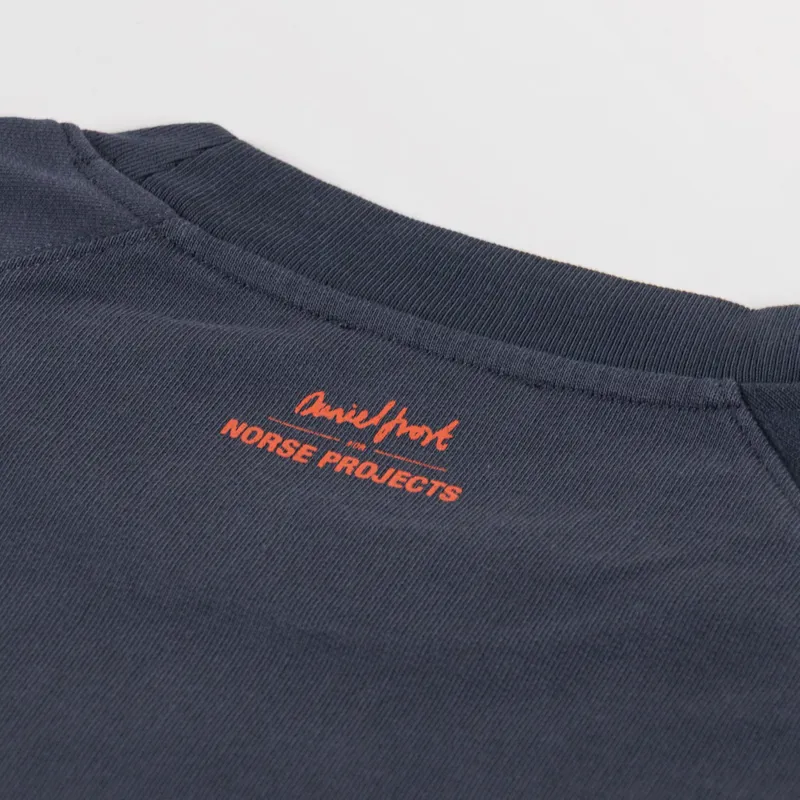 Norse Projects x Daniel Frost Loopback Raglan Sweat Graphite-5