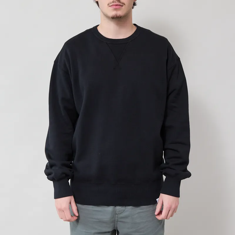 Norse Projects Gilja Brushed Diagonal Cotton Sweatshirt Black