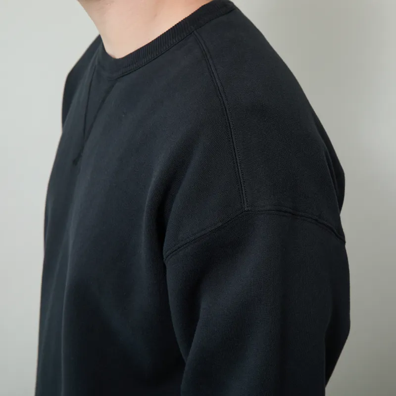 Norse Projects Gilja Brushed Diagonal Cotton Sweatshirt Black-8