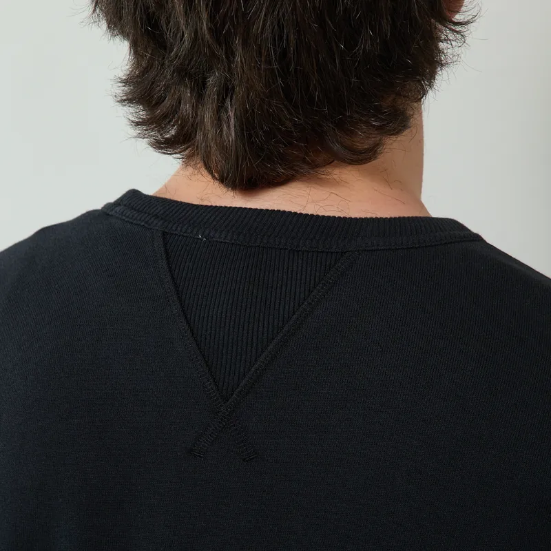 Norse Projects Gilja Brushed Diagonal Cotton Sweatshirt Black-7