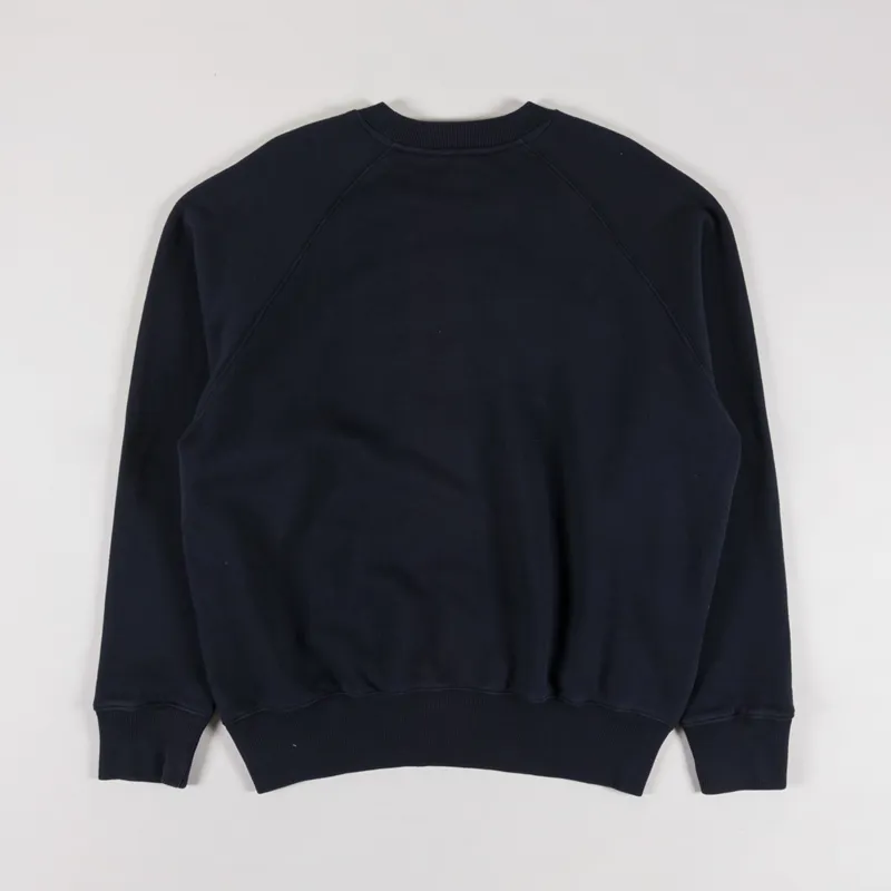 Norse Projects Marten Relaxed Raglan N Patch Sweatshirt Black-1