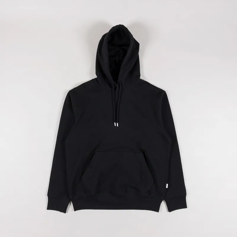 Norse Projects Mens Hooded Sweat Standard Hoodie Sweatshirt Black