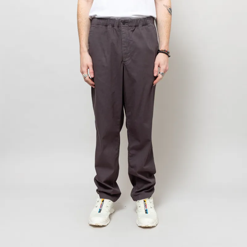 Norse Projects Ezra Relaxed Organic Stretch Twill Trousers Graphite