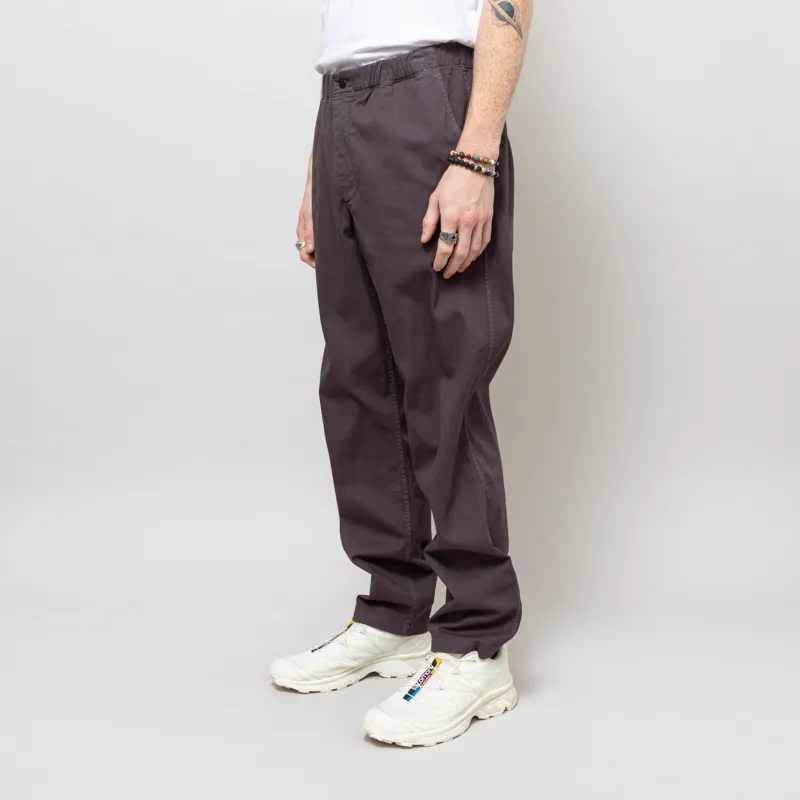 Norse Projects Ezra Relaxed Organic Stretch Twill Trousers Graphite-1