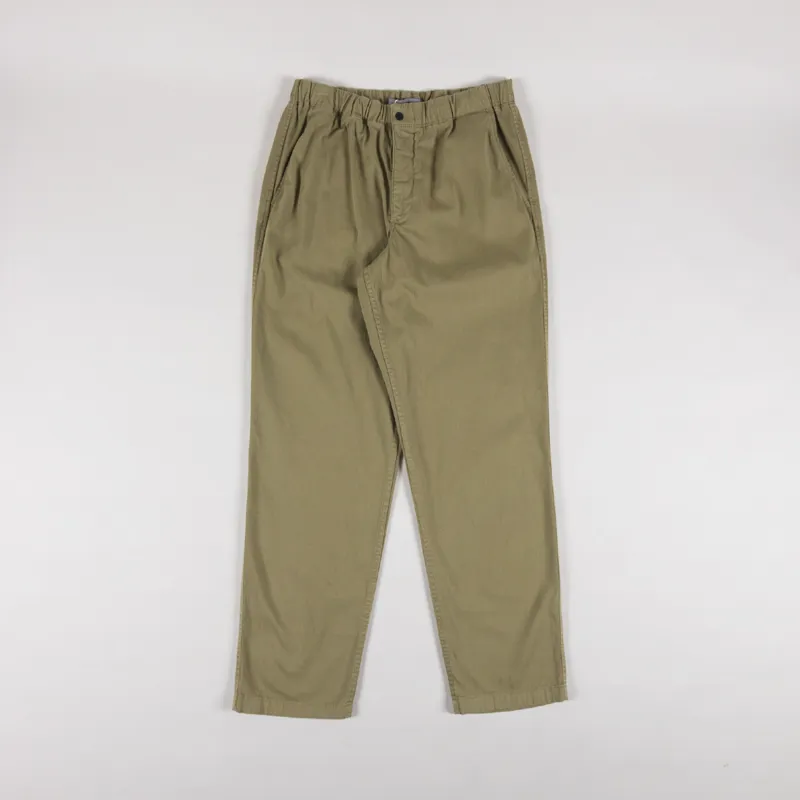 Norse Projects Ezra Relaxed Organic Stretch Twill Trousers Green