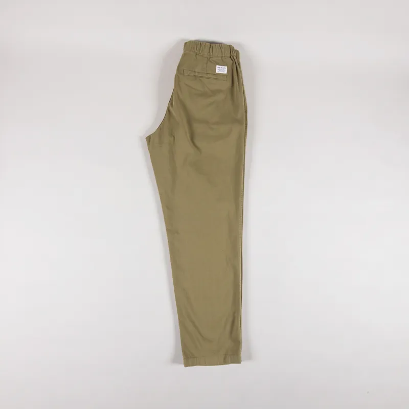 Norse Projects Ezra Relaxed Organic Stretch Twill Trousers Moss Green-2