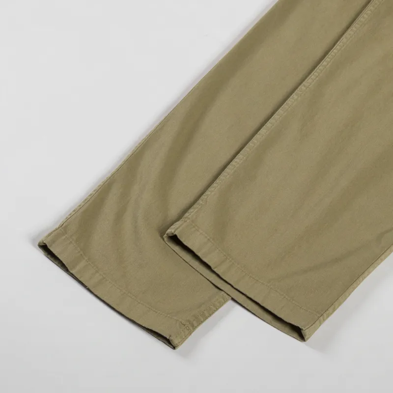 Norse Projects Ezra Relaxed Organic Stretch Twill Trousers Moss Green-4