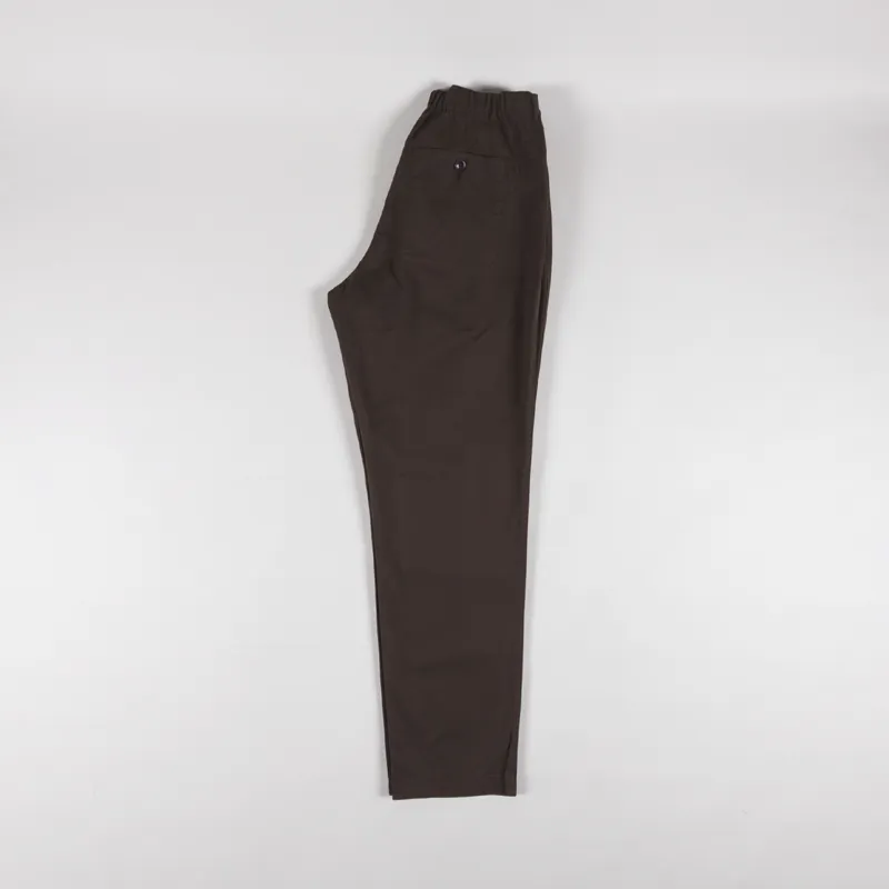 Norse Projects Ezra Regular Mineral Dyed Fine Twill Trousers Espresso-2