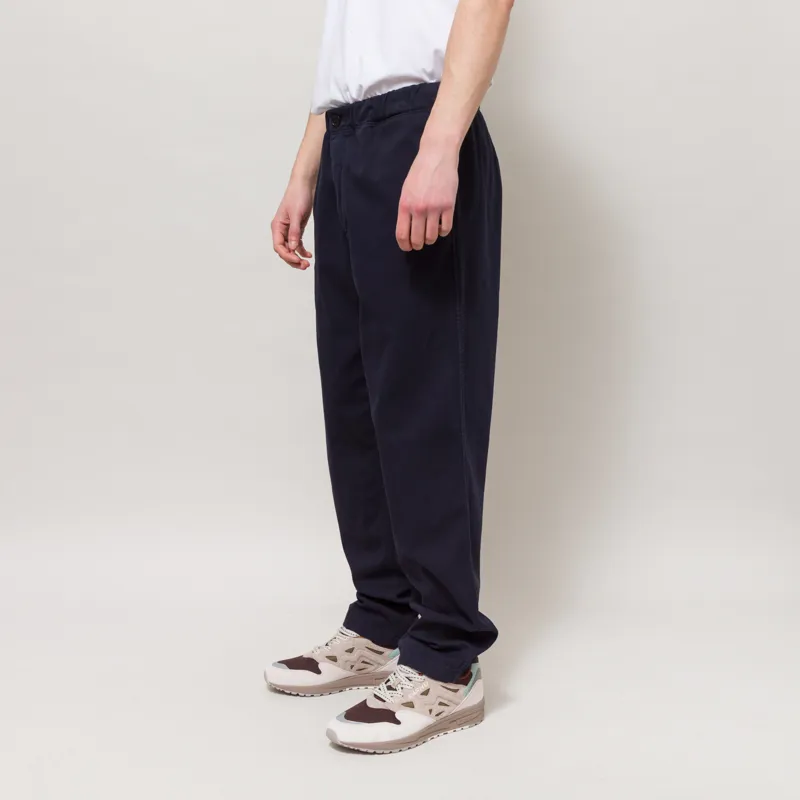 Norse Projects Trysil Regular Organic Stretch Twill Trousers Dark Navy-1