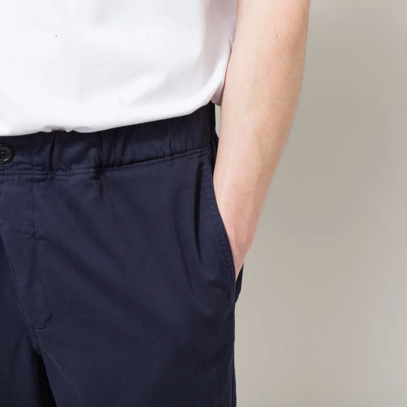 Norse Projects Trysil Regular Organic Stretch Twill Trousers Dark Navy-5