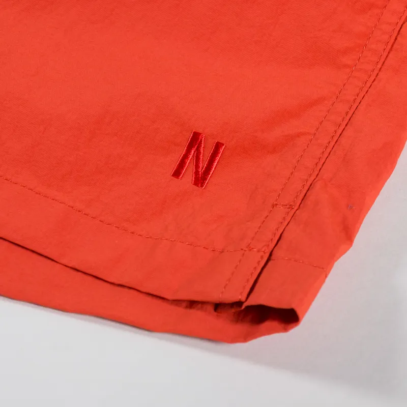Norse Projects Hauge Recycled Nylon Swimmers Blood Orange-6