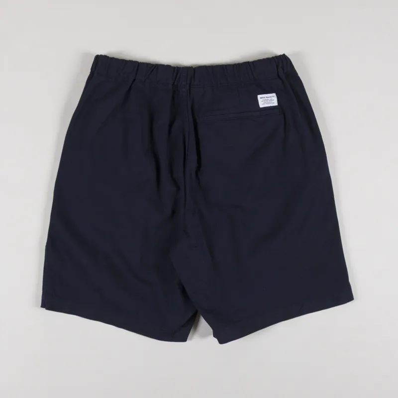 Norse Projects Ezra Relaxed Organic Stretch Twill Shorts Dark Navy-1