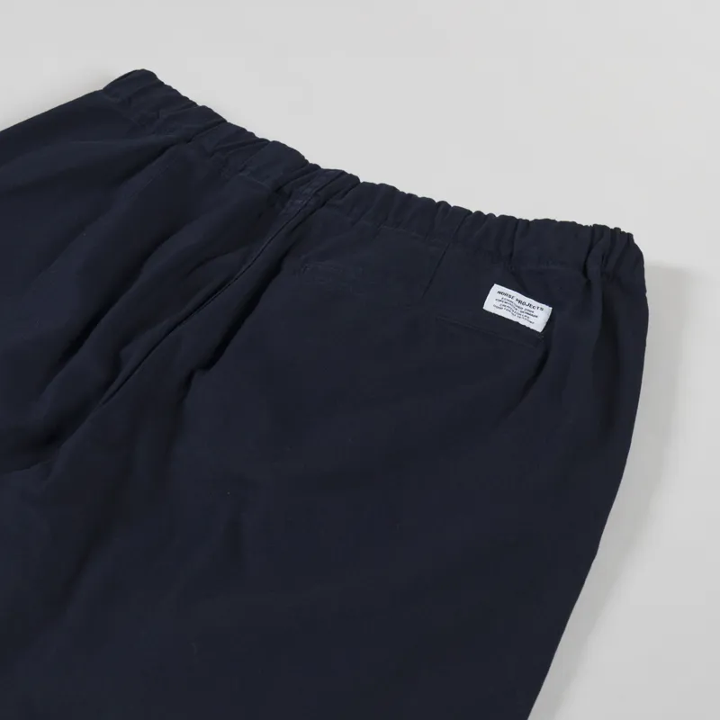 Norse Projects Ezra Relaxed Organic Stretch Twill Shorts Dark Navy-3