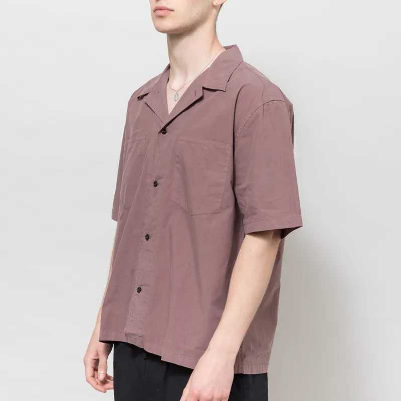 Norse Projects Mols Tencel Shirt Peppercorn-1
