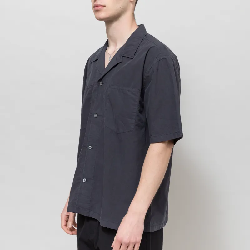 Norse Projects Mols Tencel Shirt Dark Navy-1