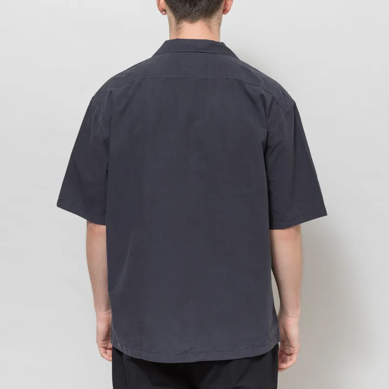 Norse Projects Mols Tencel Shirt Dark Navy-2