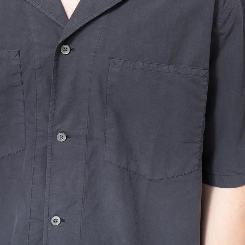Norse Projects Mols Tencel Shirt Dark Navy-4