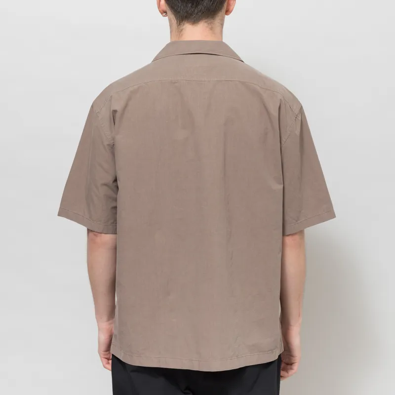 Norse Projects Mols Tencel Shirt Walnut-2