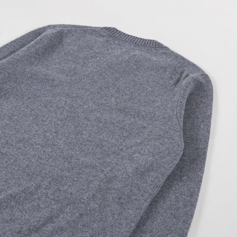 Norse Projects Standard Merino Lambswool Sweater Grey Melange-3